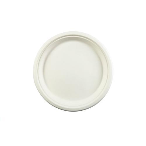 10″ Compostable Sugarcane Plates 500/case