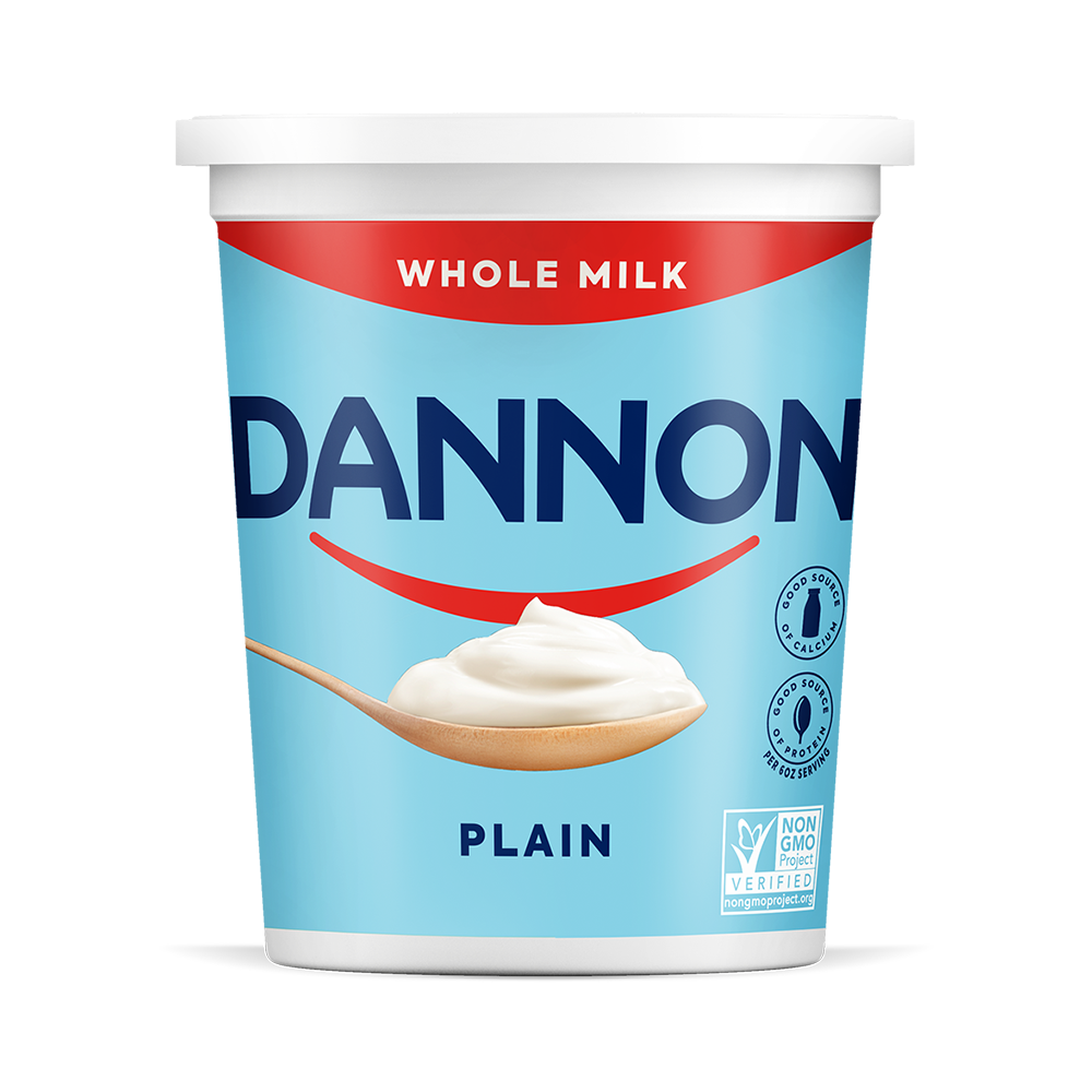 Dannon Yogurt Whole Milk Plain 6/32-oz