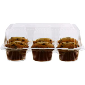 Hinged 2-Cavity Cupcake Containers 250/Case