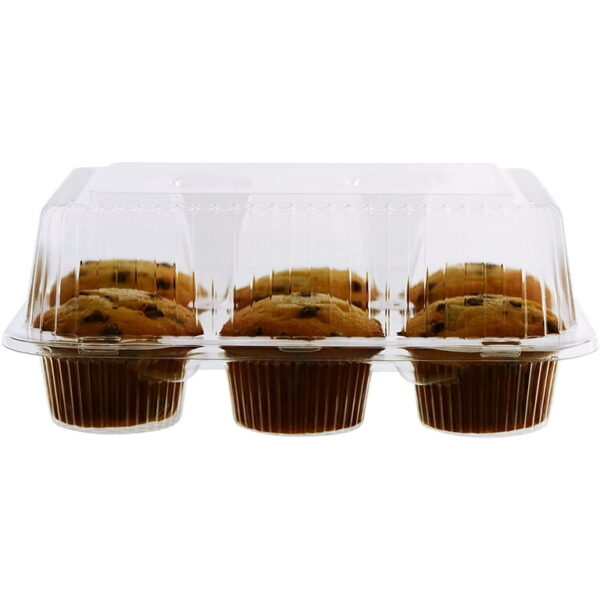 Hinged 2-Cavity Cupcake Containers 250/Case