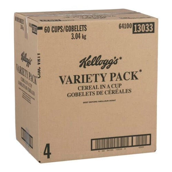 Kelloggs Cereal Varity Cups 60/case