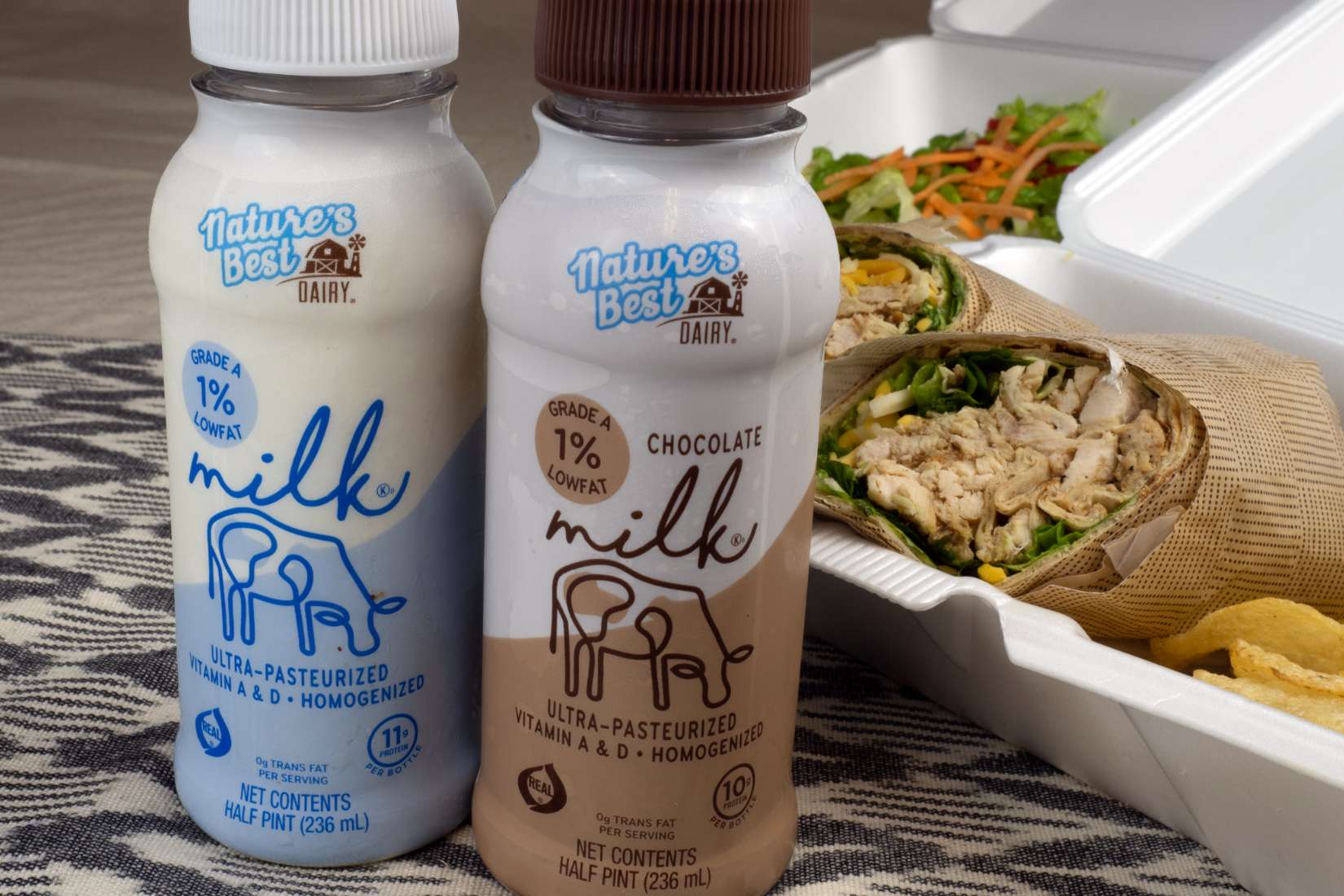 Nature’s Best Milk 1% Plastic Bottles 24/8-oz